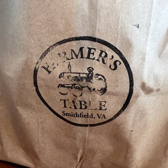 Farmer's Table - To-go bag - Burgers Near Me - Smithfield, Virginia Farmer's Table - To-go bag - Burgers Near Me - Smithfield, Virginia