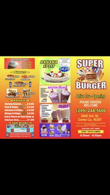 Menu photo 7 Super Burger Ceres, CA