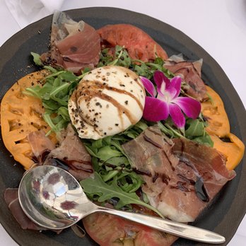 Costa Grill Beach Bar - Burrata Salad with Prosciutto - American Near Me - Sunny Isles Beach, Florida Costa Grill Beach Bar - Burrata Salad with Prosciutto - American Near Me - Sunny Isles Beach, Florida