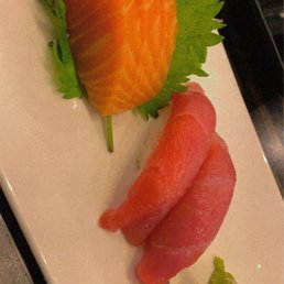 Salmon Sashimi and Tuna Nigiri Salmon Sashimi and Tuna Nigiri