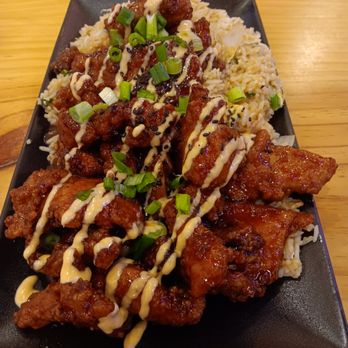 Wrap & Roll - Spicy Korean Chicken with fried rice - Asian Fusion Near Me - Houston, Texas Wrap & Roll - Spicy Korean Chicken with fried rice - Asian Fusion Near Me - Houston, Texas