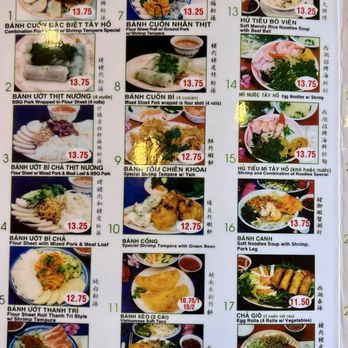 Banh Cuon Tay Ho - Menu - Vietnamese Near Me - Westminster, California