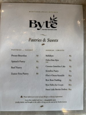 Menu photo 1 Byte Saint Louis, MO Menu photo 1 Byte Saint Louis, MO