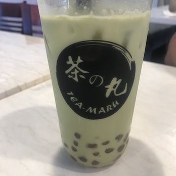 Tea Maru - Uji Uji Matcha Latte with Boba (L) - Bubble Tea Near Me - San Gabriel, California