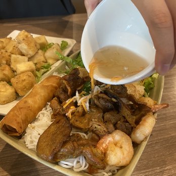 Bone & Broth - #44 Vermicelli Boat Special Grilled Pork, #8 Crispy Tofu - Vietnamese Near Me - Ontario, California
