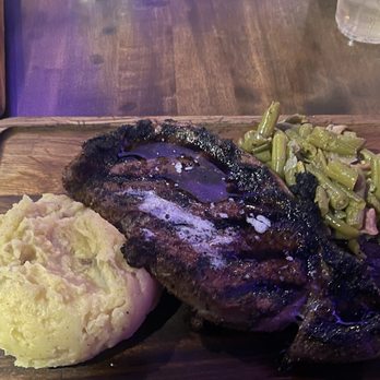 Glitter Karaoke - Ribeye Steak, Green Beans, and Mashed Potatoes. - Karaoke Near Me - Houston, Texas