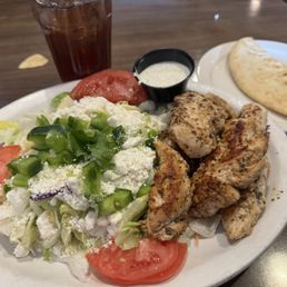 Open Chicken Souvlaki