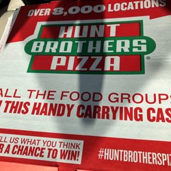 Hunt Brothers Pizza - Hot pizza inside