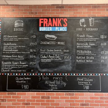 Frank's Burgers - Menu - Burgers Near Me - Wheaton, Maryland Frank's Burgers - Menu - Burgers Near Me - Wheaton, Maryland