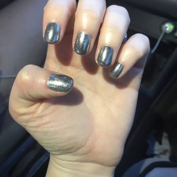 Diva Nails - Chrome nails in silver/gunmetal. Love them! - Nail Salons Near Me - Canton, Georgia Diva Nails - Chrome nails in silver/gunmetal. Love them! - Nail Salons Near Me - Canton, Georgia