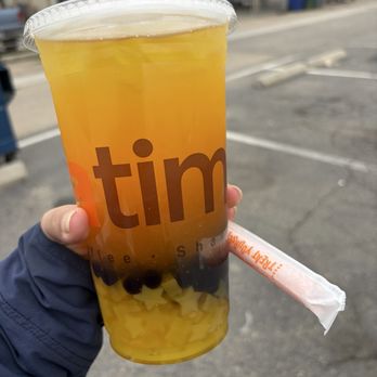 It's Boba Time - Selma - Passion Fruit Iced Tea - Bubble Tea Near Me - Selma, California