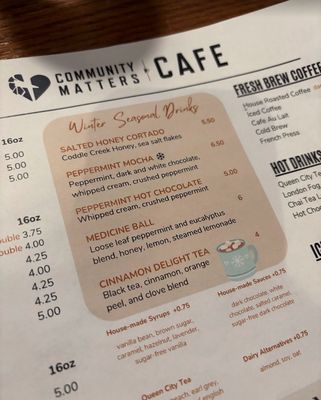 Menu photo 4 Community Matters Cafe Charlotte, NC
