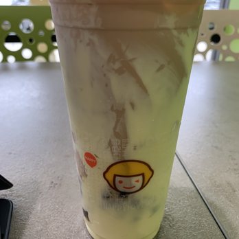 Happy Lemon - D5 (Boba Milk Tea with Puff Cream) large - Tea Rooms Near Me - Newark, California Happy Lemon - D5 (Boba Milk Tea with Puff Cream) large - Tea Rooms Near Me - Newark, California