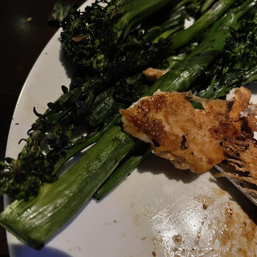 Yard House - "Baby Broccoli" also burnt and flavorless , needs seasoning. - New American Near Me - Carlsbad, California Yard House - "Baby Broccoli" also burnt and flavorless , needs seasoning. - New American Near Me - Carlsbad, California