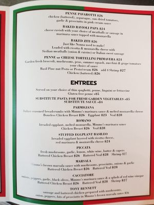 Menu photo 8 Mimmo's Italian Restaurant York Beach, ME
