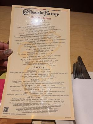 Menu photo 2 The Cheesecake Factory Overland Park, KS Menu photo 2 The Cheesecake Factory Overland Park, KS