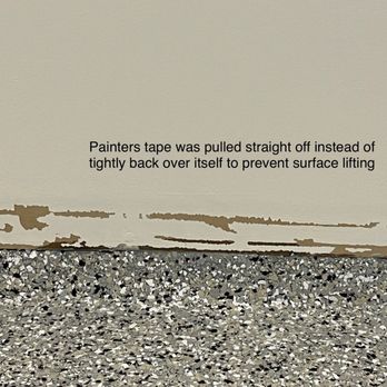 Happy Coatings - Sheetrock lift from tape removal causing - Flooring Near Me