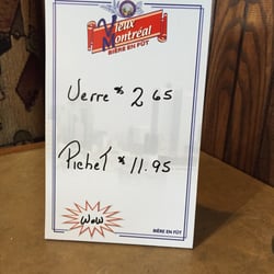 $1 price increase on their pitchers. A week from today (January 24, 2016) it was $10.95.