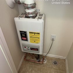 Hunter Heating and Cooling - Tankless Water Heater service.