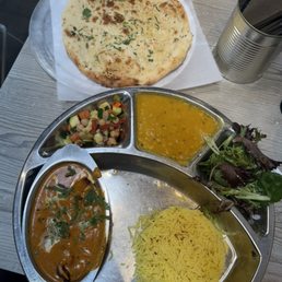Chicken Tikka Masala Thali with Naan (side order)