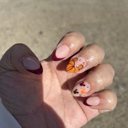 Angel Salon Nails & Waxing - Fall Disney inspired nails! Love them!!