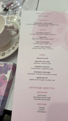 Menu photo 2 Hello Kitty Cafe Santa Clara, CA