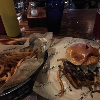 The Moonlighter - Pittsburgh Burger + Small Fries...good stuff. - Burgers Near Me - Chicago, Illinois The Moonlighter - Pittsburgh Burger + Small Fries...good stuff. - Burgers Near Me - Chicago, Illinois