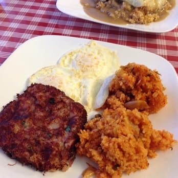 Harry's Café - Corned beef with over medium eggs & kimchee fried - Breakfast & Brunch Near Me - Honolulu, Hawaii Harry's Café - Corned beef with over medium eggs & kimchee fried - Breakfast & Brunch Near Me - Honolulu, Hawaii