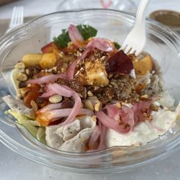 Peach and Goat Cheese Salad
