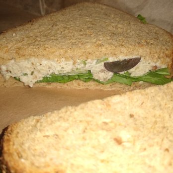 Breadwinner Cafe & Bakery - Chicken salad sandwich - couldn't really taste the grapes and nuts. Only had half a grape in the whole sandwich. Fell flat for me. - Bakeries Near Me - Atlanta, Georgia