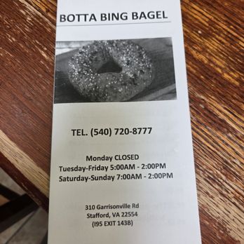 Botta Bing Bagel - Bagels Near Me - Stafford, Virginia Botta Bing Bagel - Bagels Near Me - Stafford, Virginia
