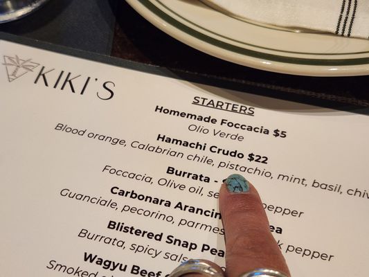 Menu photo 3 Kiki’s La Quinta, CA