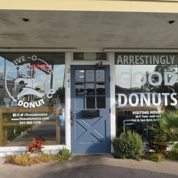 Five-O Donut Co - Exterior - Donuts Near Me - Sarasota, Florida Five-O Donut Co - Exterior - Donuts Near Me - Sarasota, Florida