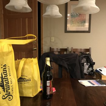 Grand Timber Lodge - dining lights hung way too low and blinded us - Ski Resorts Near Me - Breckenridge, Colorado