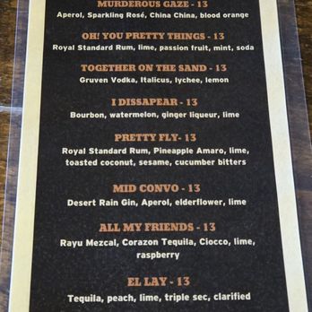 Historic Barrel House - Flagstaff - Cocktail Menu - Breweries Near Me - Flagstaff, Arizona