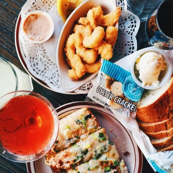 Old Tony's - Fried shrimp, cheesy garlic bread, martini. - Seafood Near Me - Redondo Beach, California Old Tony's - Fried shrimp, cheesy garlic bread, martini. - Seafood Near Me - Redondo Beach, California