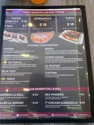 Menu photo 2 Sinaloa Factory Toronto, ON