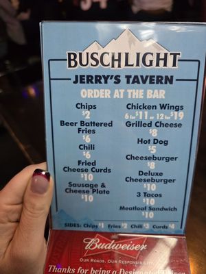 Menu photo 1 Jerry’s Tavern Portland, OR Menu photo 1 Jerry’s Tavern Portland, OR