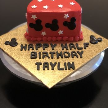 Sweet Lady - 1/2 Birthday cake - Desserts Near Me Sweet Lady - 1/2 Birthday cake - Desserts Near Me