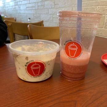 El Frutal - Strawberry smoothie and the yogurt fruit - Mexican Near Me - Stockton, California El Frutal - Strawberry smoothie and the yogurt fruit - Mexican Near Me - Stockton, California