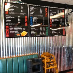 Menu board Menu board