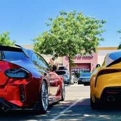 Tengu exterior and our cars after returning from Ceres Fabiolous Showdown Charity event for back to school supplies.