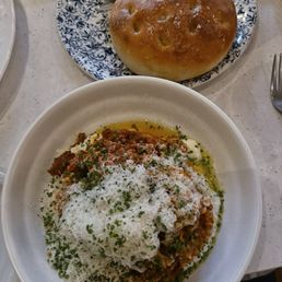 Sausage Ragu, Focaccia