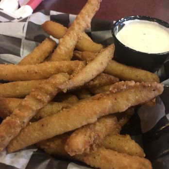 Wagon Wheel American Grill - Pickle Fries with Ranch dipping sauce. - American Near Me - Portland, Michigan Wagon Wheel American Grill - Pickle Fries with Ranch dipping sauce. - American Near Me - Portland, Michigan