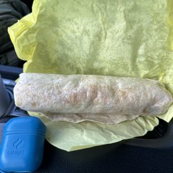Los Favoritos Taco Shop - Chorizo burrito with extra beans and first generation Ipods.
