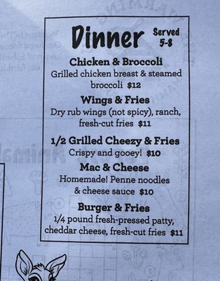 Menu photo 1 The Warming Hut Mammoth Lakes, CA