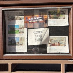 Baird Urban Sports Park - Bulletin board with Louisville info
