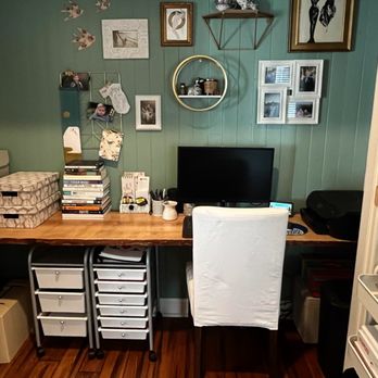Saucha Living - This neatly organized "Cloffice" has vibes for productivity and peace of mind. - Home Organization Near Me Saucha Living - This neatly organized "Cloffice" has vibes for productivity and peace of mind. - Home Organization Near Me