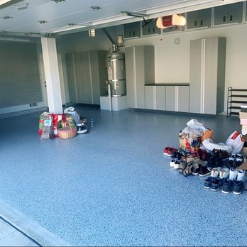 Restore Design Garages - Garage Door Left Side View - Flooring Near Me - Mission Viejo, California