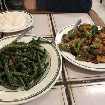 First Emperor Chinese Restaurant - String beans (no meat) and sichuan chicken - Chinese Near Me - Richardson, Texas